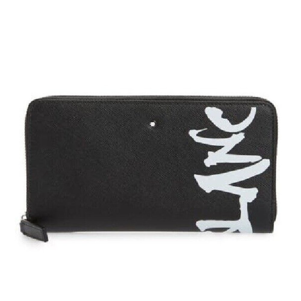 MONTBLANC 124139 BLACK SARTORIAL WALLET 12CC CALLIGRAPHY ZIP AROUND NEW UNISEX